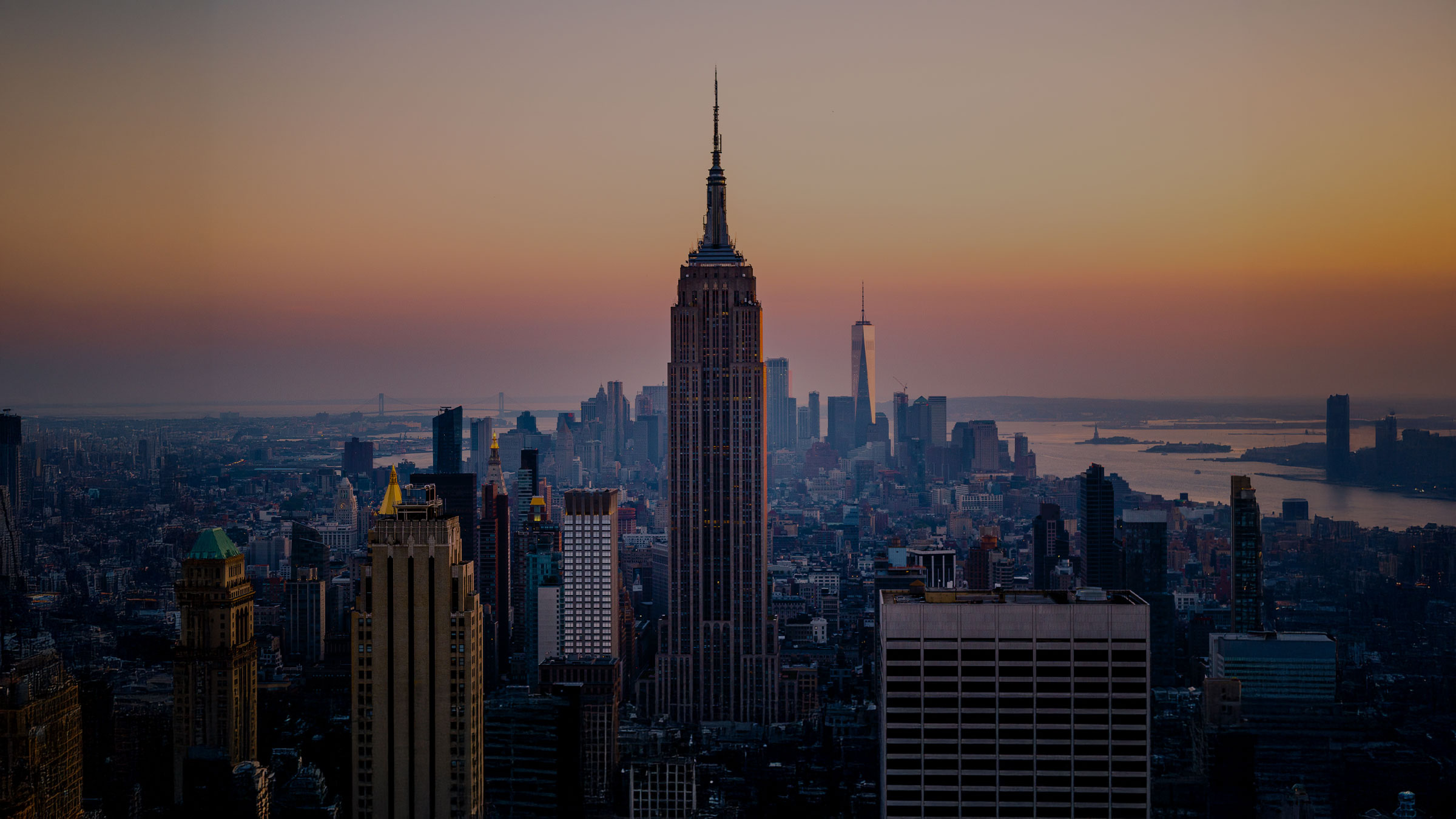 Aerial view of New York City
